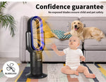 Spector Electric Heater Bladeless Hot+Cool 28'' Timer Remote Control Low Noise