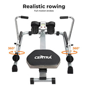 Centra Rowing Machine Rower Hydraulic Resistance Exercise Fitness Gym Cardio
