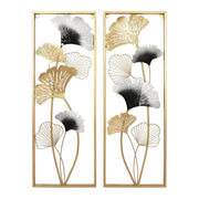 Large Metal Wall Art Leaf Tree Of Life Hanging Home Decor Sculpture Garden Pair