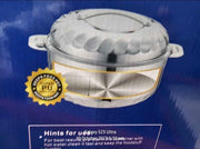 4x Premium Quality Stainless Steel Food Warmer Casserole Hot Pot 1L/2L/3L/5L