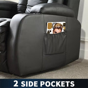 Levede Electric Massage Chairs Reclining Full Body Leather Lounge Sofa Heated