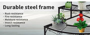Levede Outdoor Indoor Pot Plant Stand Garden Metal 3 Tier Planter Corner Shelf