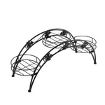 2X Plant Stand Outdoor Indoor Metal Black Flower Pot Shelf Garden Corner Shelve