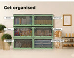 Storage Box Plastic Stackable Container Clothes Wardrobe Organiser 5 Side Open