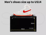 Stacked Shoe Box Acrylic Sneaker Display Case Magnetic Door Anti-oxidation