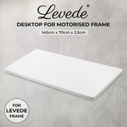 Levede Desktop For Motorised Adjustable Desk Electric Sit Stand Table 140X70CM