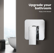 Wall Shower Tap Brass Basin Mixer Bathroom Bath Spa Hot Cold Water Faucet Chrome