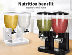 Toque Double Cereal Dispensers Grain Storage Box Nut Dry Food Candy Container