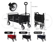 Lambu Camping Trolley Cart Foldable Picnic Wagon Utility Outdoor Garden Trailer