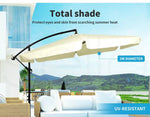 Mountview 3M Outdoor Umbrella Beach Umbrellas Cantilever Garden Patio Sun Beige