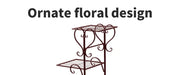 Levede Plant Stand Outdoor Indoor Metal Flower Pots Rack Corner Planter Shelf