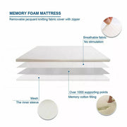 Dreamz Mattress Topper Memory Foam Toppers 7CM Underlay Mat Queen