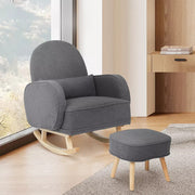 Levede Rocking Chair Nursery Rocker Armchair Lounge Lazy Sofa Ottoman Footstool