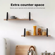 Levede Floating Shelf DIY Hanging Shelves Wall Mounted Storage Display 43*12cm