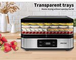 Food Dehydrators Stainless Steel 5 Tray Beef Jerky Maker Fruit Pet Food Dryer