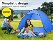 Mountview Pop Up Beach Tent Camping Portable Hiking Tents 4 Persons Shelter