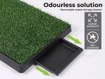 Pawz Indoor Dog Pet Grass Potty Training Portable Toilet Pad Tray Turf Mat Large