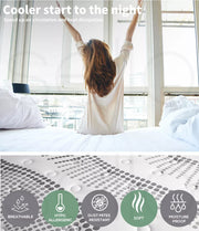Dreamz Mattress Pocket Spring Cool Gel Memory Foam Euro Top Medium Firm 30CM