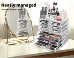 Acrylic Makeup Organizer Cosmetic Storage Box Jewelry Holder Display Drawer