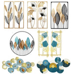 Large Metal Wall Art Framed Home Decor Hanging Flower Leaf Sculpture Outdoor