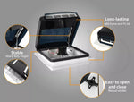 Manan Caravan Air Vent Roof Hatch 12V Shower Fan Reversible Airlfow Rainy Use