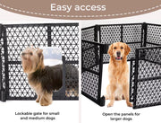 Pawz 8 Panel Dog Playpen Cage Enclosure Fence Puppy Plastic Play Pen Foldable