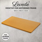 Levede Desktop For Motorised Adjustable Desk Electric Sit Stand Table 120X60CM