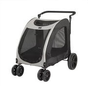 PaWz Pet Dog Stroller Pram Carrier Cat Travel Foldable 4 Wheels 50kg Capacity