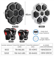 Centra Electronic Punching Box Music Machine Bluetooth 9 Speeds Boxing Gloves