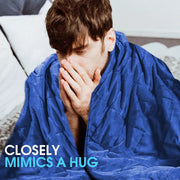 Dreamz Weighted Blanket Heavy Gravity Adults Deep Relax Kids Adult 5/7/9KG Blue