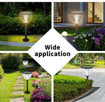 EMITTO Solar Powered LED Ground Garden Lights Path Yard Park Lawn Outdoor 60cm