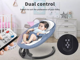 Bopeep Baby Swing Cradle Rocker Bed Electric Bouncer Seat Infant Remote Blue