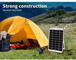 12V 10W Solar Panel Kit Mono Backup for Caravan Car Battery Charging Controllers