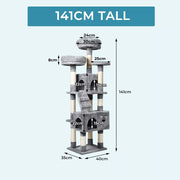 Pawz Cat Tree Wooden Scratching Post Scratcher Condo House Tower Toys 67-168cm
