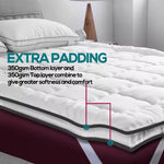 Dreamz Pillowtop Mattress Topper Mat Bedding Luxury Pad Protector Cover Double
