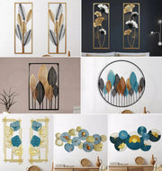 Large Metal Wall Art Framed Home Decor Hanging Flower Leaf Sculpture Outdoor