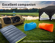 Mountview Double Sleeping  Bags Outdoor Camping Hiking Thermal -10℃ Tent Grey
