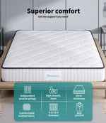Dreamz Pocket Spring Mattress Medium Firm Foam Queen Double King Single Bed 20cm