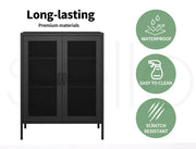 Levede Steel Storage Cabinet – Metal Kitchen Cupboard, Office Filing Bookcase