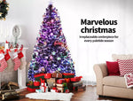 Santaco Christmas Tree 2.4M 8Ft Xmas Decorations Fibre Optic Multicolour Lights