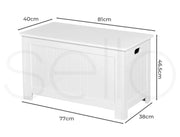 Levede Kids Toy Box Storage Chest Cabinet Container Clothes Organiser White