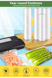 Toque 10x Vacuum Food Sealer Rolls Storage Saver Commercial Seal Bags Heat