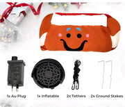 Santaco Christmas Inflatable Gingerbread Man 1.5M Xmas Decor LED Lights Outdoor