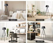 Emitto Floor Lamp Morden Reading Light Adjustable Tripod Stand Removable Shade