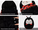Mountview Sleeping Bag Child Pillow Stuffed Toy Kids Gift Toy Ladybug 180cm L