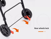 Pawz 2-tier Pet Stroller Double Dog Pram Cat Carrier Travel Pushchair Foldable