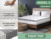 Dreamz Mattress Queen Double King Single Bed Top Pocket Spring Firm Foam.