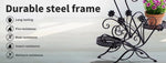 Levede Plant Stand Outdoor Indoor Metal Flower Pots Rack Corner Planter Shelf