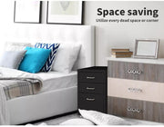 Levede 3 Drawer Office Drawers Cabinet Storage Cabinets Steel Rack Home Black