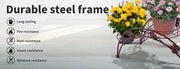 Levede Plant Stand Outdoor Indoor Metal Flower Pots Rack Corner Planter Shelf